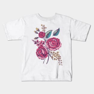 Old Roses Bouquet Kids T-Shirt